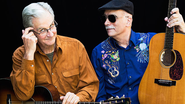 Jim Kweskin and Geoff Muldaur -- it seems inevitable that these two musicians would meet. Photo: Roman Cho.