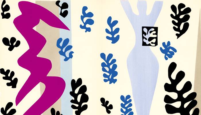 Henri Matisse, (France, 1869 - 1954), Le Lanceur de Couteaux (The Knife Thrower) 15 of 20 in "Jazz" (detail), 1947, stencil, lithograph, pochoir on arches, 16 1/2 x 25 1/2 inches. Ex2.2016.16.