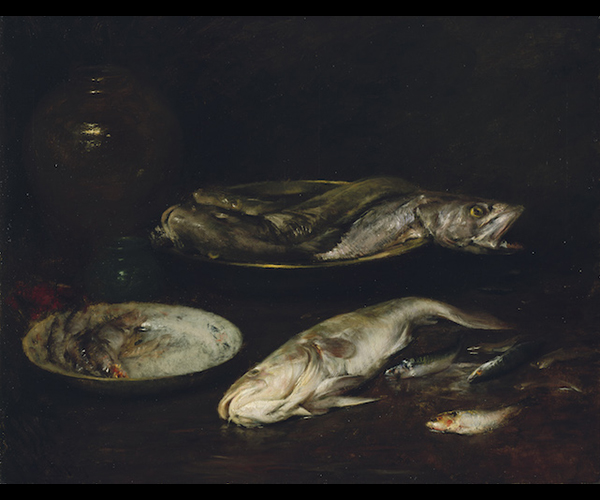 Still Life -- Fish, around 1900, William Merritt Chase. Photo: courtesy of the Museum of Fine Arts, Boston
