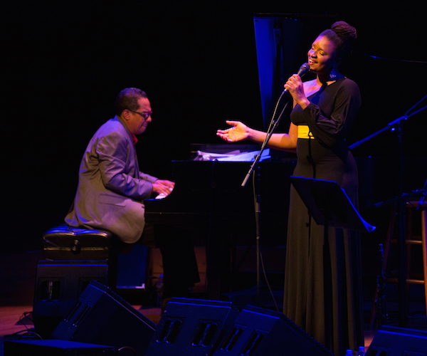 Magical Moment at Jazz 100 featuring Danilo Perez and Lizz Wright. Photo: Robert Torres.