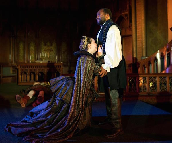 Gertrude (Marianna Bassham) and Hamlet (Omar Robinson) .Photo: Nile Scott