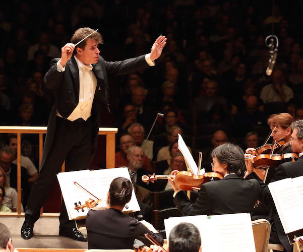 Jakub Hrusa leads the Boston Symphony Orchestra in his debut with the ensemble. Photo: Hilary Scott.