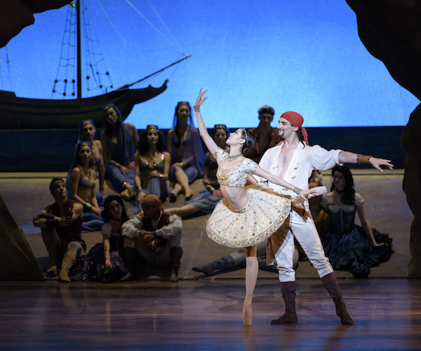 A scene from Boston Ballet production of Ivan Liška's "Le Corsaire." Photo by Liza Voll.