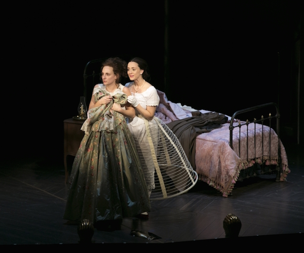Tracee Chimo and Christina Bennett Lind in  the American Repertory Theater production of "Fingersmith." Photo: Evgenia Eliseeva