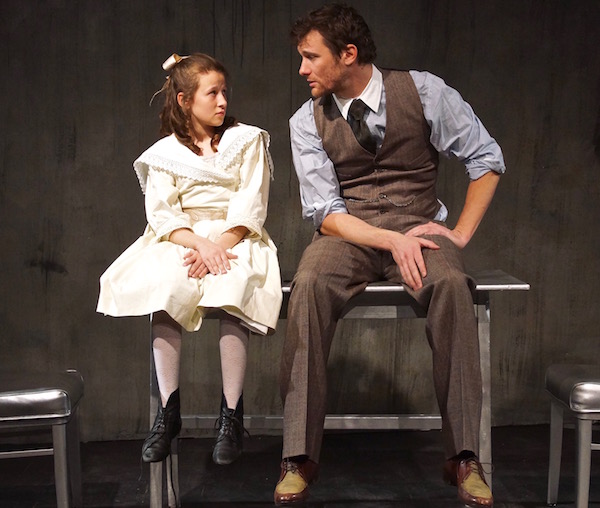 Maiya Koloski and Nick Shroeder in the Mad Horse Theatre Company production of "The Nether." Photo: courtesy of Mad Horse Theatre Company.