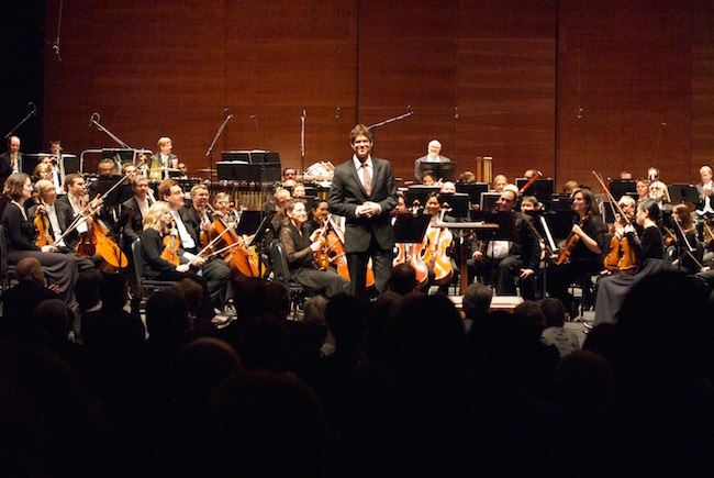 Adam Schoenberg at the world premiere of the American Symphony. Photo: Adam Schoenberg.com