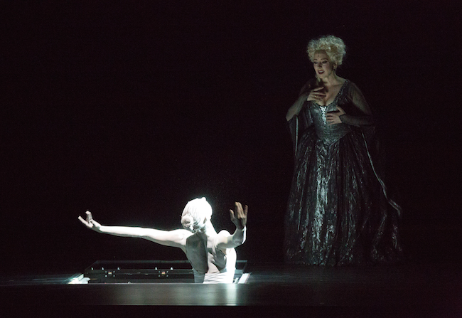 Caralin Curcio and guest artist Dana Caspersen in William Forsythe's "Artifact." Photo: Rosalie O'Connor, courtesy of Boston Ballet.