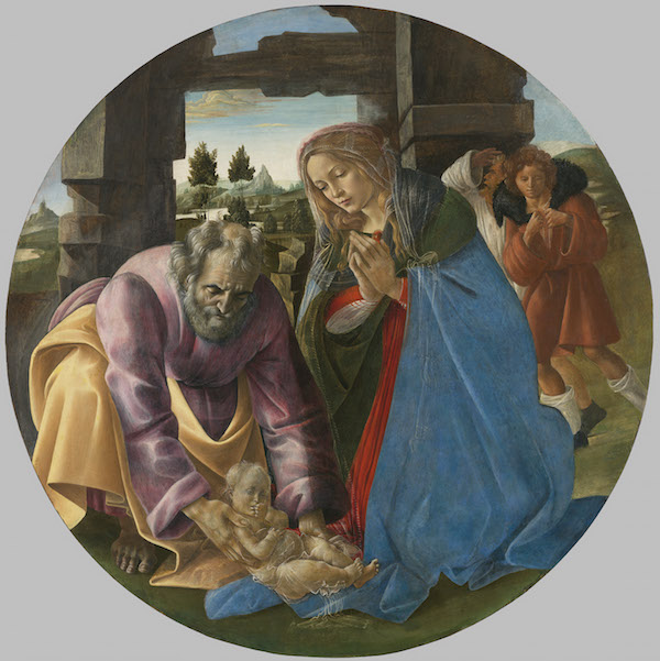 Nativity Sandro Botticelli sabella Stewart Gardner Museum, Photo:Courtsey of the Museum of Fine Arts Boston.