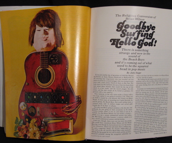 opening spread of a piece mentioned in the review, from its original appearance in the October 1967 issue of Cheetah magazine (Cheetah)