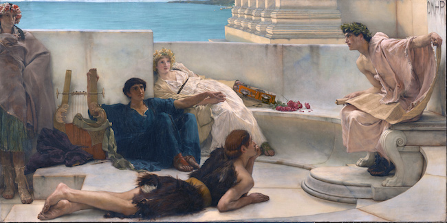 Alma-Tadema "A Reading from Homer" courtesy of the Philadelphia Museum of Art.