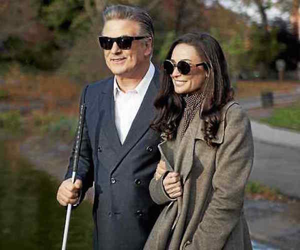 A scene from "Blind," starring Alec Baldwin, left, and Demi Moore.