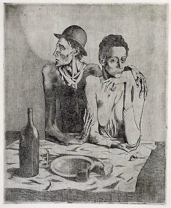 "The Frugal Repast" etching and engraving, 1904, collection of the Clark Art Institute.