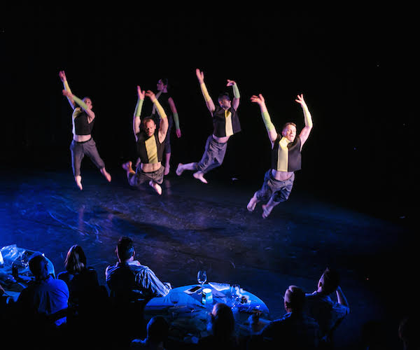 "Running with Scissors" Dancers (L-R):  Amber Sloan, Tommy Seibold, Rebecca Hadley, Jeffrey Kazin, Nic Petry Photo: Grant Terzakis