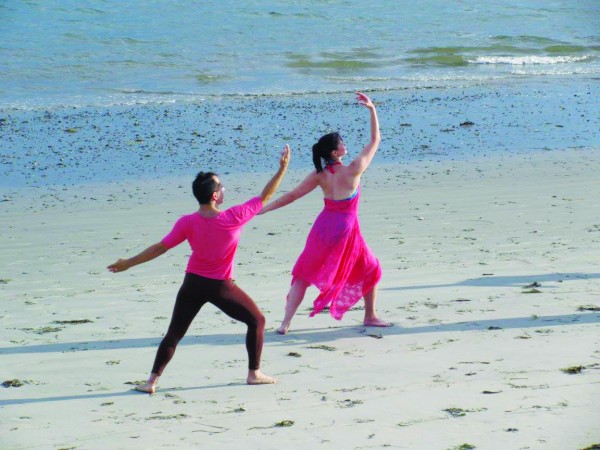 Forty Steps Dance performing in 2016 on Fisherman’s Beach in Swampscott, MA during a free community performance. Photo: Samantha Wilson.