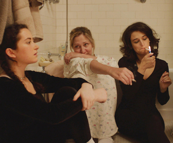 Abby Quinn, Edie Falco and Jenny Slate in a scene from "Landline." Photo: Chris Teague.