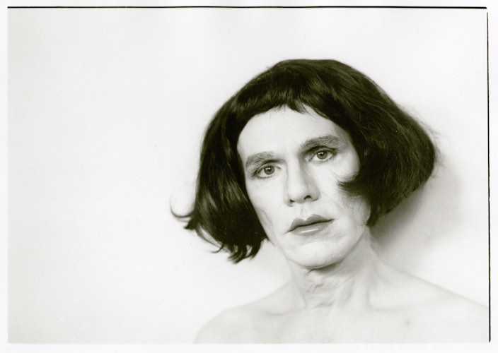 "Warhol in Drag" at "The Art of the Selfie" Photo: Christopher Makos.