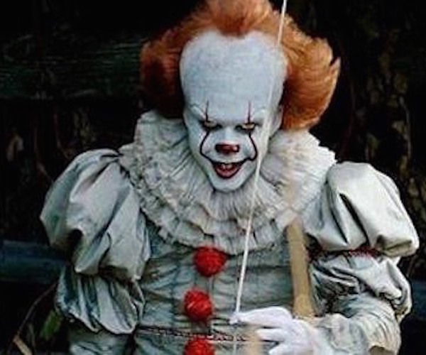 Pennywise from the new film version of "IT."