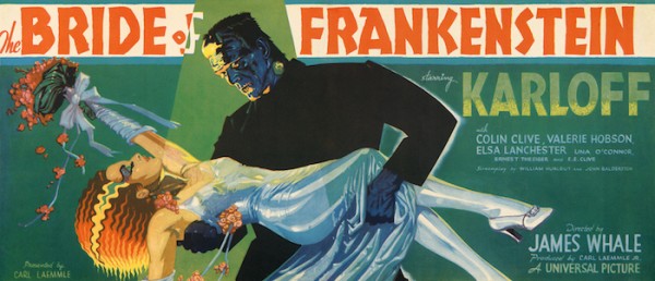 Poster for "The Bride of Frankenstein," 1935. From the Kirk Hammett Horror and Sci-Fi Memorabilia Collection.