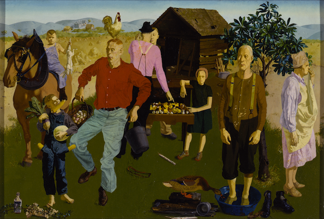 Tribute to the American Working People, Farm Scene, 1946–51 Oil on composition board, 11 3/8 × 16¾ in. (28.91 × 42.55 cm) Smithsonian American Art Museum, Gift of the Sara Roby Foundation