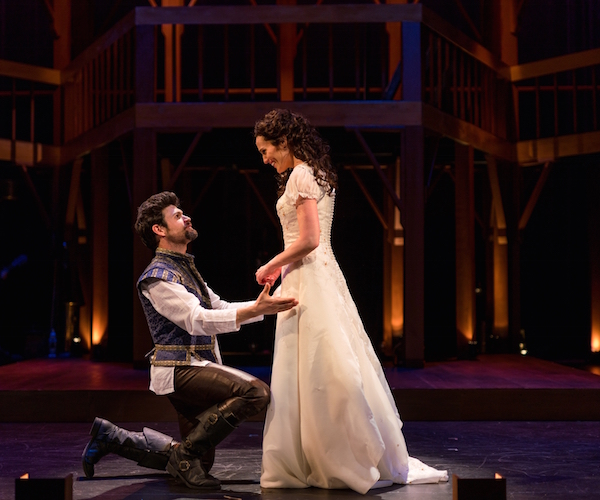 George Olesky and Jennifer Ellis in SpeakEasy Stage's production of "Shakespeare in Love." Photo: Nile Hawver/Nile Scott Shots.