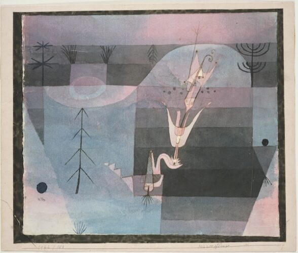 Mauerpflanze (Wallflower)
Paul Klee (German (born Switzerland, active Germany and
Switzerland), 1879–1940)
1922
Transparent watercolor, pen and brown ink, with graphite
underdrawing
* Seth K. Sweetser Residuary Fund
* Photograph © Museum of Fine Arts, Boston