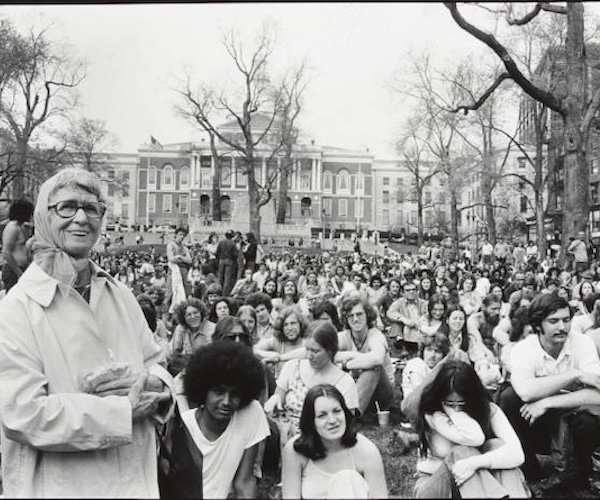 Crowd Gathered on Boston Common