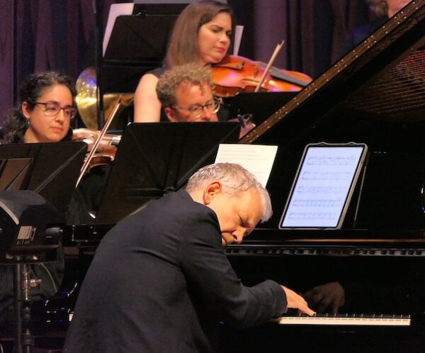 Brad Mehldau with A Far Cry strings at Groton Hill (c) 2026 photo Paul Robicheau