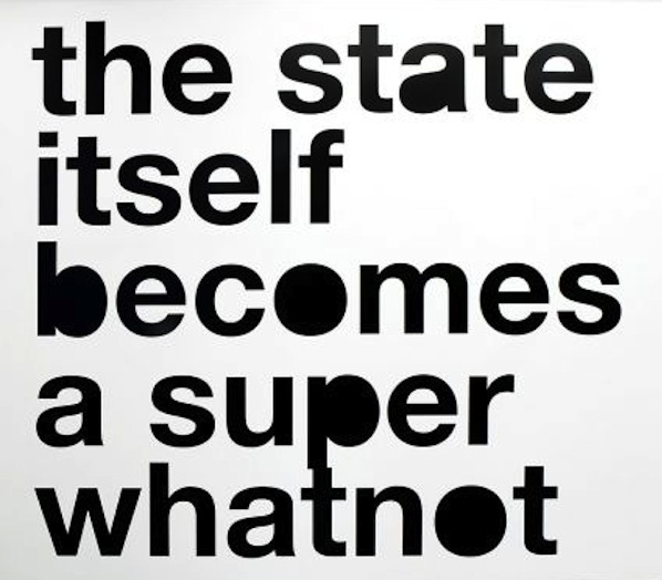 Liam Gillick, The State Itself Becomes A Super Whatnot, 2008. Collection Museum of Modern Art, New York