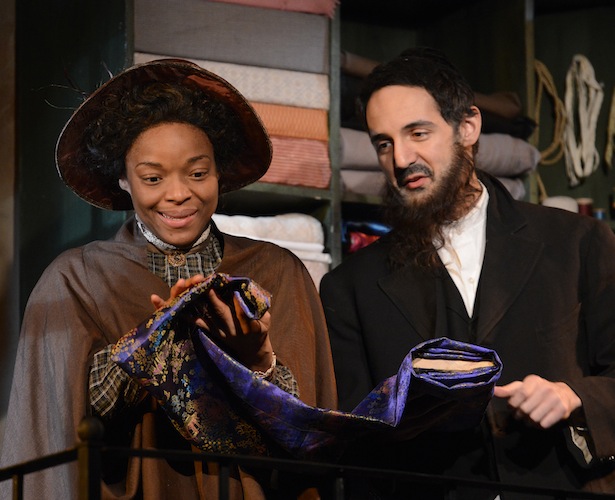 Lindsey McWhorter and Nael Nacer in the Lyric Stage production of "Intimate Apparel.". Photo: Glenn Perry