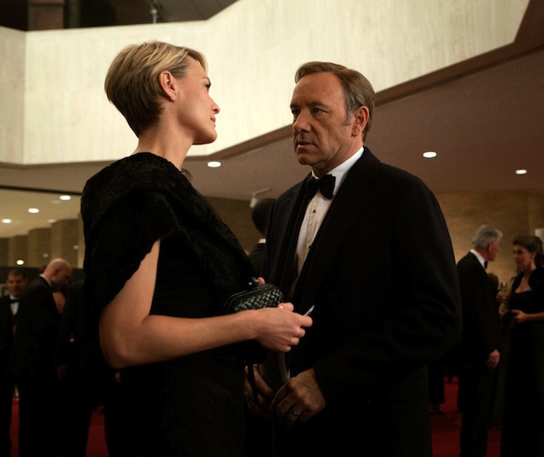 Robin Wright and Kevin Spacey in "House of Cards."