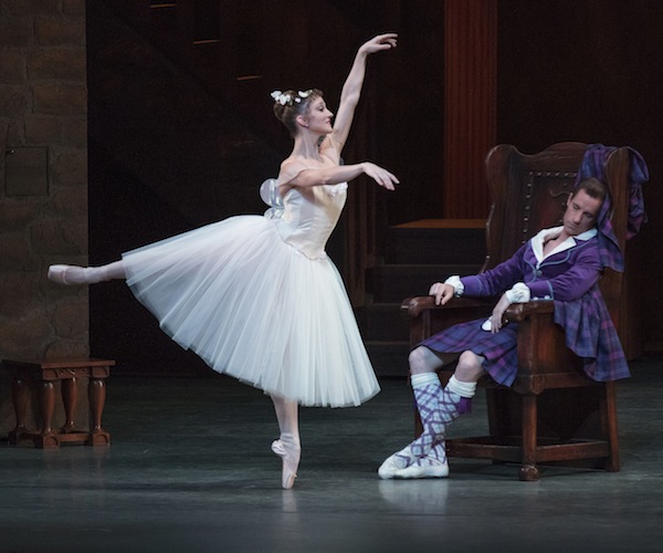 Ashley Bouder and Andrew Veyette The New York City Ballet's production of "La Sylphide." Photo: Paul Kolnik