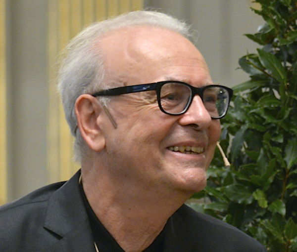 Patrick Modiano in Börshuset in Stockholm during the Swedish Academy's press conference on 6 December 2014. Photo: Frankie Fouganthin -
