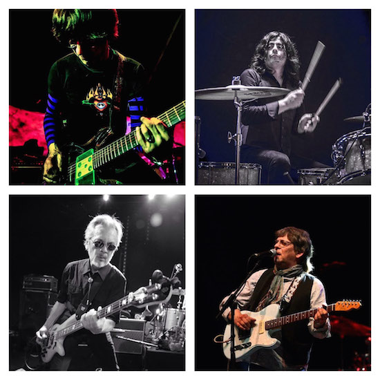 Meet the The Flamin' Groovies, Clockwise from top left; Cyril Jordan, Victor Penalosa, Chris Wilson, and George Alexander. Photos: John Boydston, Ray Flex, Ricardo Bernal, and Laurence Le Tiec.