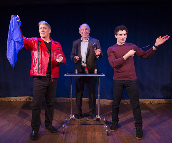 Michael Rupert, Lenny Wolpe, Jarrod Spector in the Barrington Stage production of "Presto Chang-O." Photo: Scott Barrow.