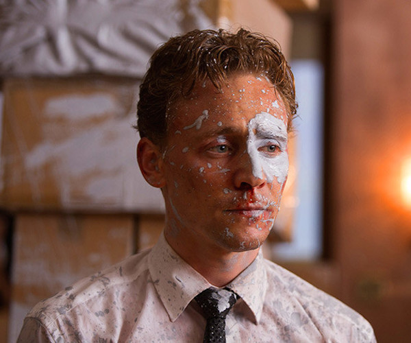 Tom Hiddleston in a scene from "High Rise."