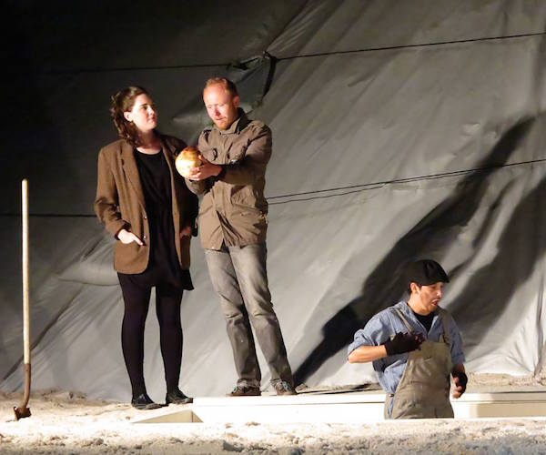  A scene from the Apollinaire Theatre Company production of "Hamlet." Photo: Apollinaire Theatre Company.
