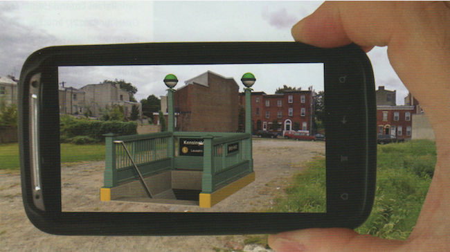 Subway Entrance Portal on Smart Phone by John Craig Freemann Photo: John Craig Freemen.