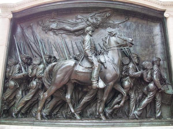 54th Massachusetts Regiment Statue Defaced